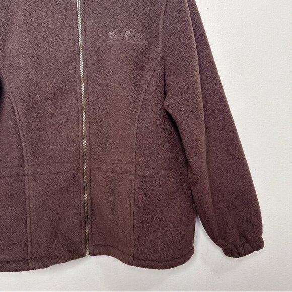 Outback Trading Medium Sherpa Brown Full Zip Womens Jacket - Picture 5 of 14